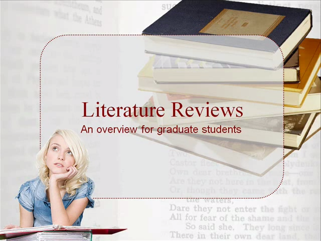 Literature Reviews: An Overview for Graduate Students [NCSU Libraries]